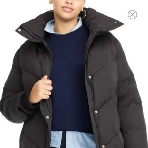 J. Crew Universal Standard long puffer coat